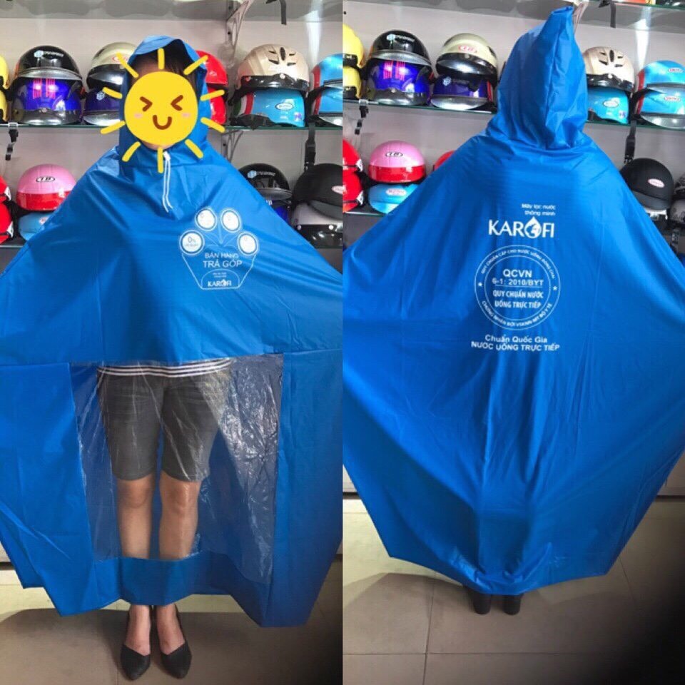 Áo mưa khách hàng Karofi Áo mưa quảng cáo