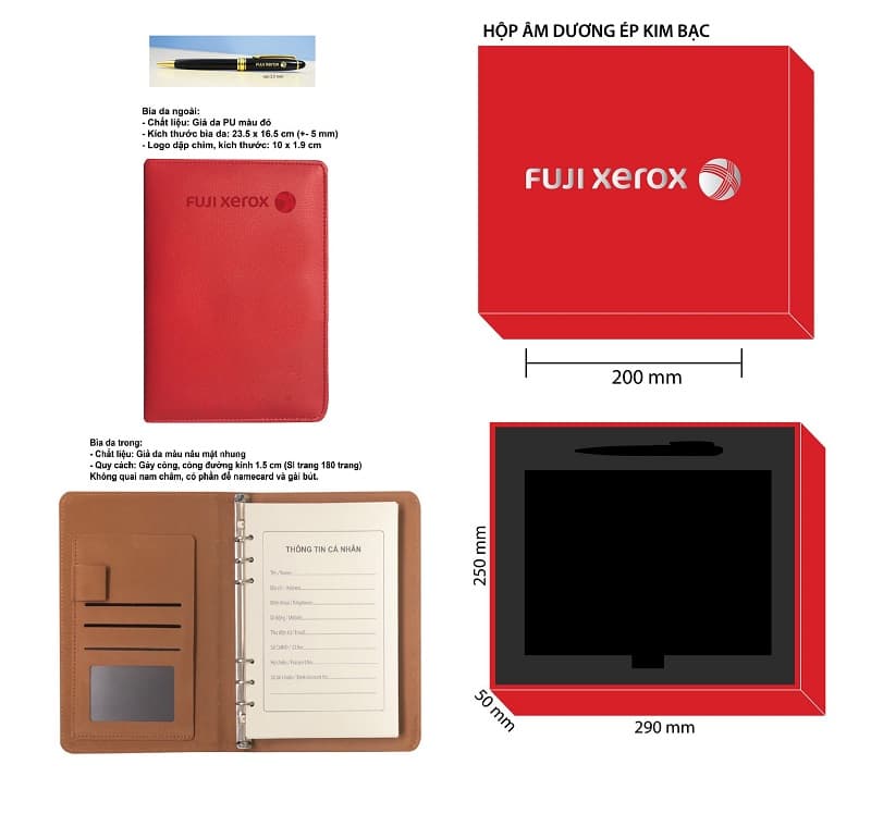 Gift set sổ bút KH Fujixerox