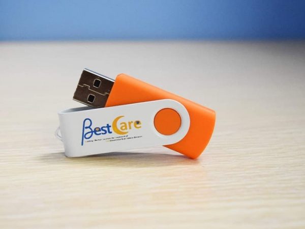 USB in logo khách hàng Bestcare