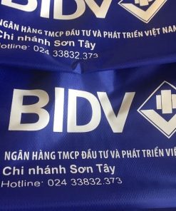 Áo mưa in logo khách hàng BIDV Sơn Tây