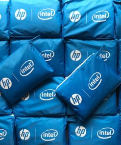 Áo mưa in logo khách hàng HP Intel