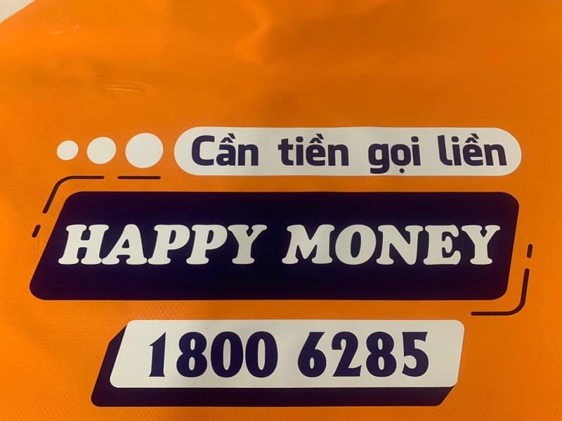 Áo mưa in logo khách hàng Happy Money